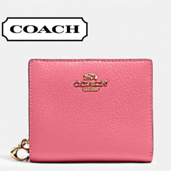Pink Leather Coach Wallet (Matching Item Available) Coach Coral Pink Tote with Matching Wallet Set | eBay main image 3